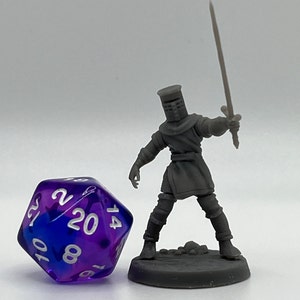 Black Knight (Magnetic Limbs) - 32mm for wargaming, DND, Pathfinder, etc.,