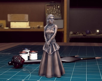 Gertruda - 32mm/28mm RPG Miniature for Curse of Strahd, D&D, Pathfinder, etc.,