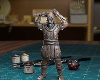 Vicious Frenchman  - 32mm/28mm RPG Miniature for wargaming, DND, Pathfinder, etc.,