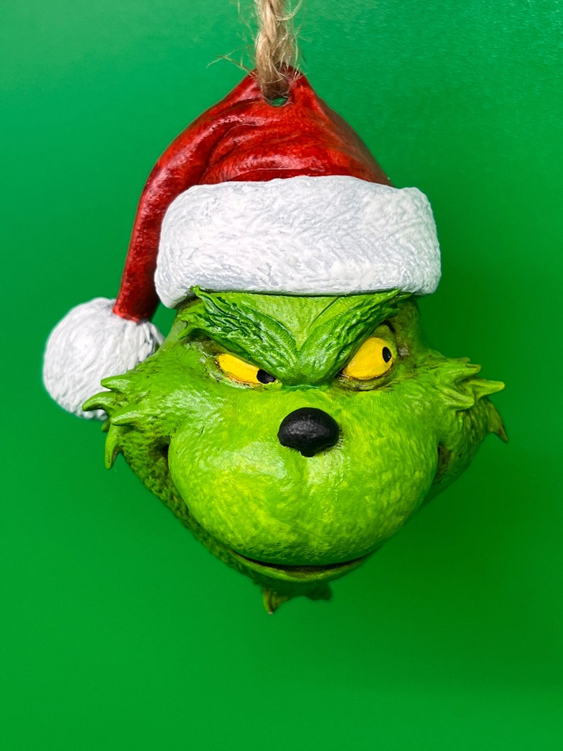Grinch Christmas Ornament painted/unpainted Includes Etsy