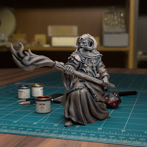 Tim the Enchanter - Miniatura RPG de 32 mm/28 mm para jogos de guerra, DND, Pathfinder, etc.,