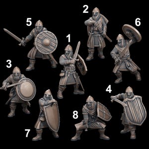 City Guard (Einzeln/Set) - Curse of Strahd, Ravenloft - 32 mm/28 mm RPG Miniatur für Wargaming, D&D, Pathfinder, etc.,
