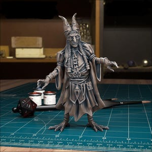 Baba Lysaga - 32mm/28mm RPG Miniature for Curse of Strahd, D&D, Pathfinder, etc.,