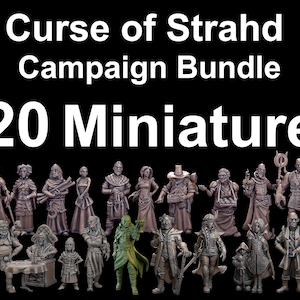 Curse of Strahd Campaign Bundle (220 Minis) - 32mm RPG Miniature for Curse of Strahd, D&D, Pathfinder, etc.,