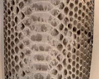 Python Skin Men's Wallet, Engraved Leather Wallet