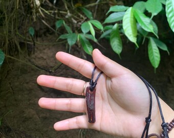 Handmade Black Coral Branch Necklace: Adjustable Artisan Jewelry