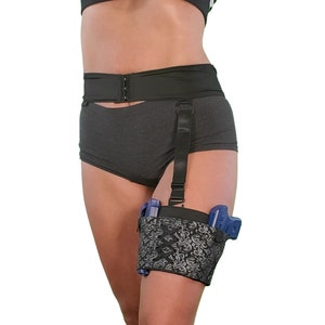 Luxury Thigh Holster & Garter Belt by HER TACTICAL - Sold Separately
