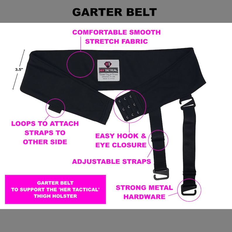 Luxury Thigh Holster & Garter Belt by HER TACTICAL Etsy