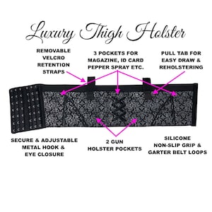 Luxury Thigh Holster &amp; Garter Belt by HER TACTICAL - Sold Separately - Etsy