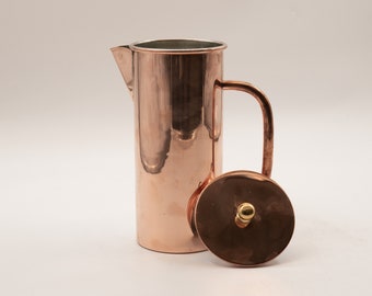 Copper Pitcher, Modern Copper Jug, Bespoke, Kitchen Decor Mothers Day Gift, Handmade, Bespoky Rustic Home Gift