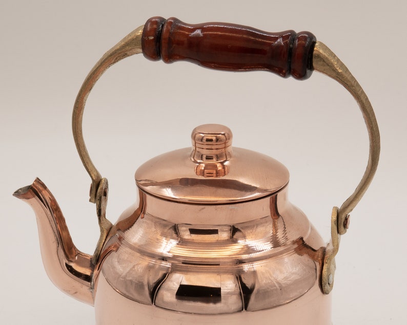 Copper Coffee Pot, Handmade Coffee Pot, Copper Pot, Mothers Day Gift, Handmade Copper Teapot image 4