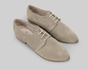 Pointed Toe Oxford Shoes Classic Style: Urban Footwear, Soft Buffalo Leather (Zero Drop Sole, Wide Toe Box, Eco Friendly)