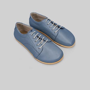 Minimalist Leather Sneakers, Zero Drop, Wide Toe Box (Handmade)