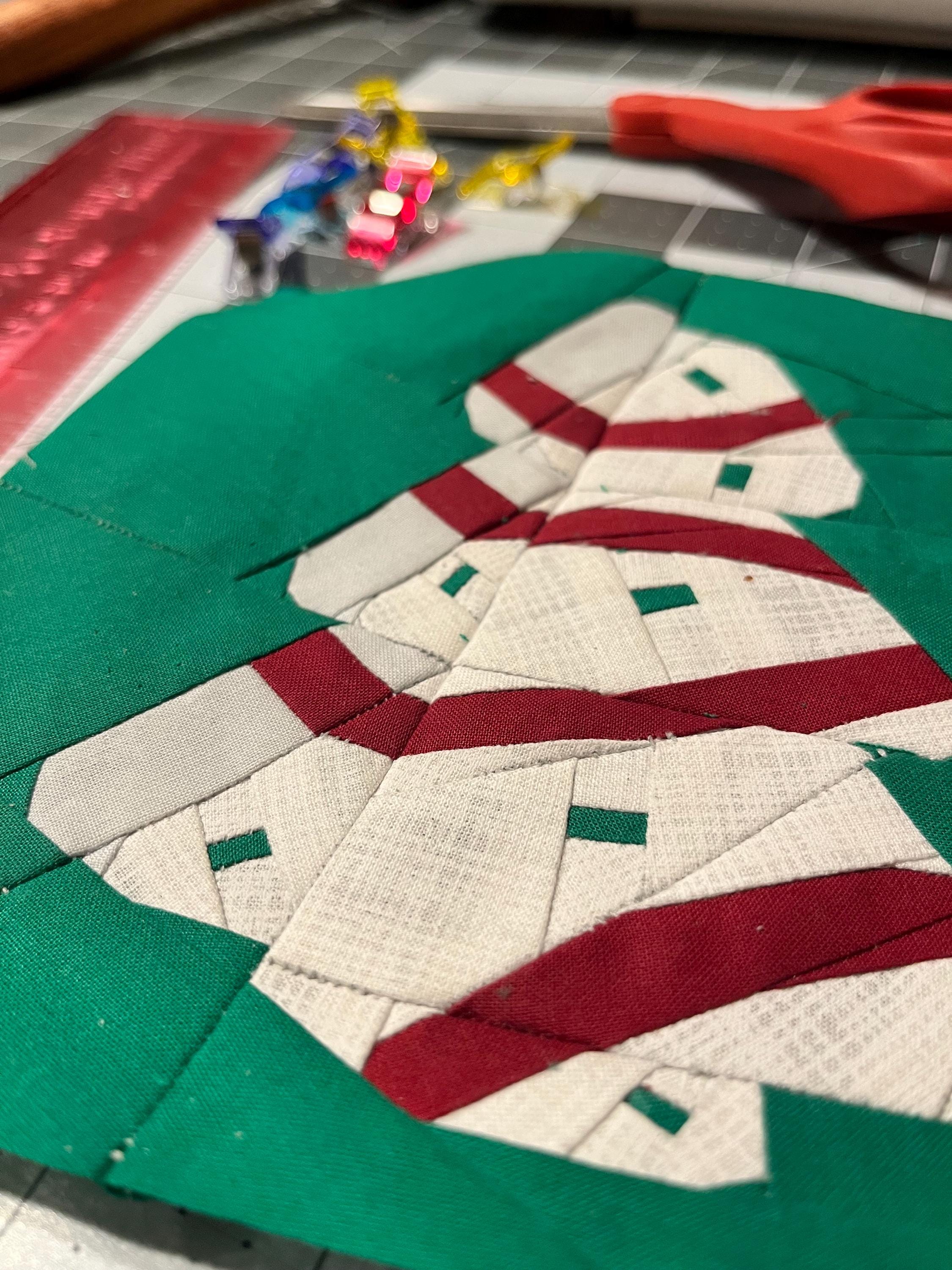 Foundation Paper Pieced Quilt Block Pattern - Christmas Tree Cake | 6 ...