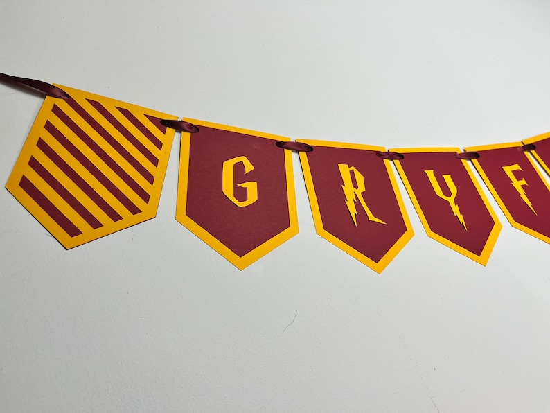 Gryffindor House Banner for Harry Potter Party - Etsy