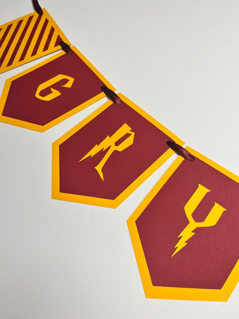Gryffindor House Banner for Harry Potter Party - Etsy