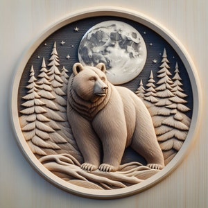 Oso 3d stl para CNC
