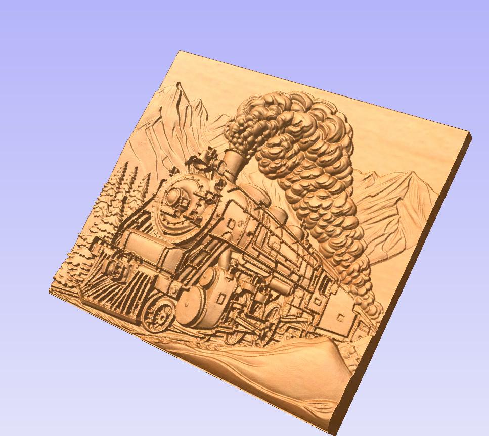 Train 2 Ed STL for CNC - Etsy