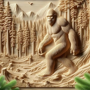 Sasquatch 3D STL For CNC
