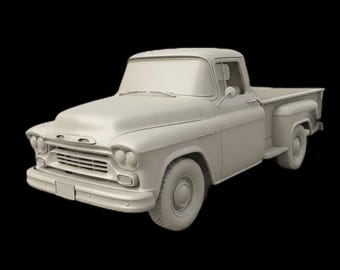 Oude boerderijtruck 3D STL voor CNC