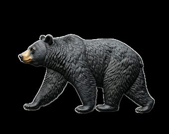 Black Bear 3D STL File for CNC
