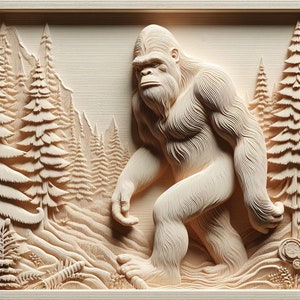 Bigfoot 3d stl para CNC