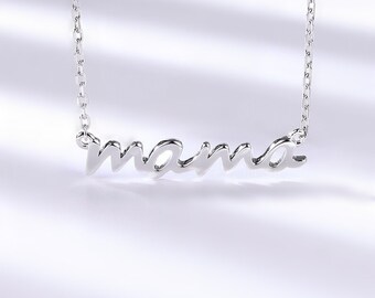 Solid Silver Name Necklace, Personalized Jewelry, Custom Name Jewelry, Personalized Gift, Mothers Day Gift For Her, Gift for Mom, Gifts