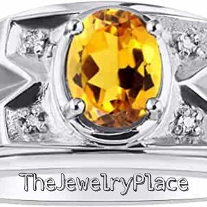 Men Topaz Engagement Ring-Yellow Topaz Ring-925 Sterling Silver Ring-Natural Golden Topaz Ring-Oval Cut Topaz Ring-November Birthstone Ring