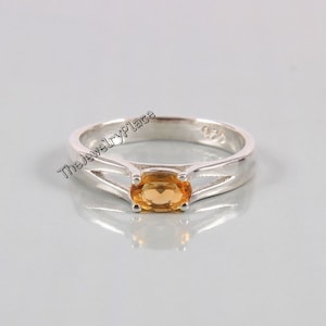 Oval Cut Yellow Topaz Ring-Natural Golden Topaz Ring-925 Sterling Silver Ring-Golden TOPAZ Jewelry-Oval Topaz Ring-November Birthstone