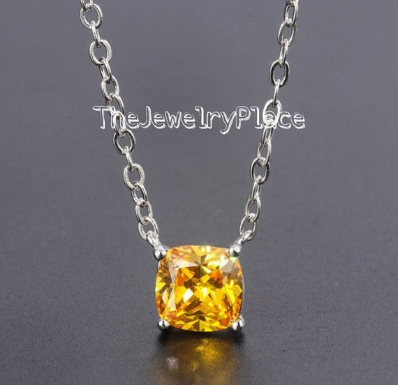 Genuine yellow hotsell topaz necklace