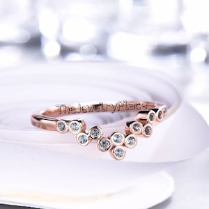 Eternity Band/3MM Alexandrite Wedding Ring/14k Rose Gold Plated Band Ring/Half Eternity Alexandrite Band/Wedding Band/Stacking Ring