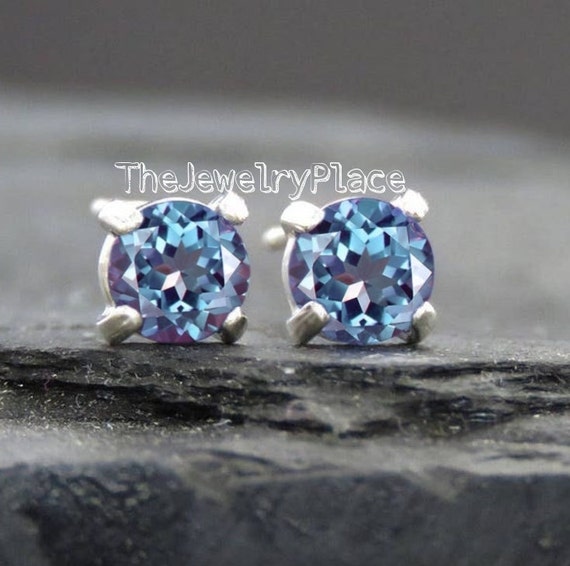Pietra portafortuna della tartaruga Anello con alessandrite di giugno Anello aperto da donna Gioielli per ragazze Regalo di compleanno Argento sterling - Aurora Tears