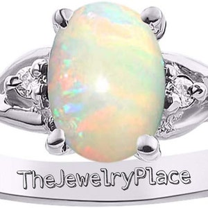 Beautiful Handmade Fire Opal Engagement Ring Oval Opal Wedding Ring Silver White Opal Ring Dainty Opal Ring Vintage Opal Ring for Women