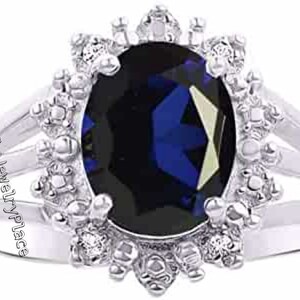 Lab Grown Sapphire Ring, September Birthstone Ring, Engagement Ring for Women