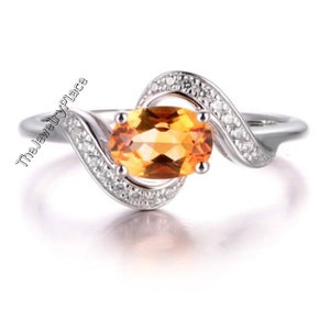 Vintage Yellow Topaz Ring-925 Silver Ring-Golden Topaz Jewelry-Vintage Ring-Gift Ring-Women Ring-Yellow Golden Topaz-Birthstone Topaz Ring