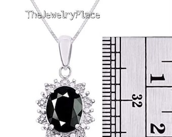 Natural Black Onyx Pendant, Sterling Silver Black Onyx Pendant, December Birthstone, Birthday Gift,Gift For Her