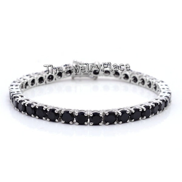 Beautiful Black Onyx Bracelet Onyx Bracelet 925 Silver Bracelet Tennis Bracelet Women Black Gemstone Bracelet