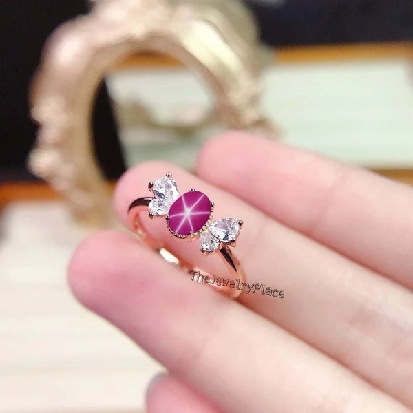 Star Sapphire Ring - Etsy