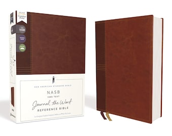 NASB: Journal the Word Bible (Perfect for Note-Taking) Leathersoft [Brown]