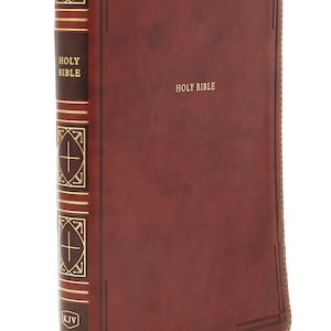 KJV Thinline Bible, GIANT PRINT, Red Letter Edition [Brown]