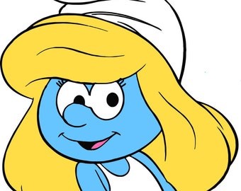 Smurfette SVG - Etsy Finland