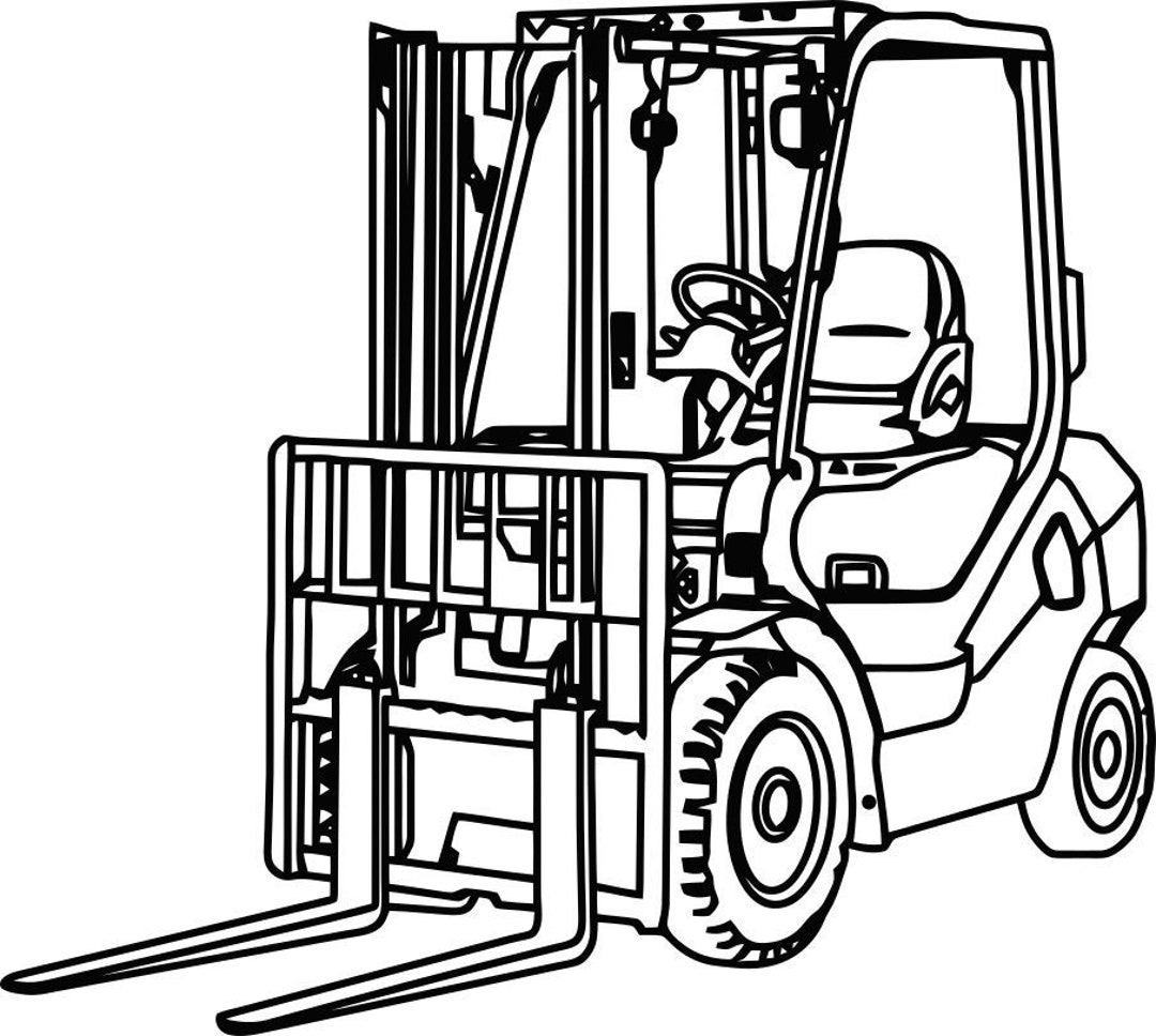 Forklift SVG Etsy