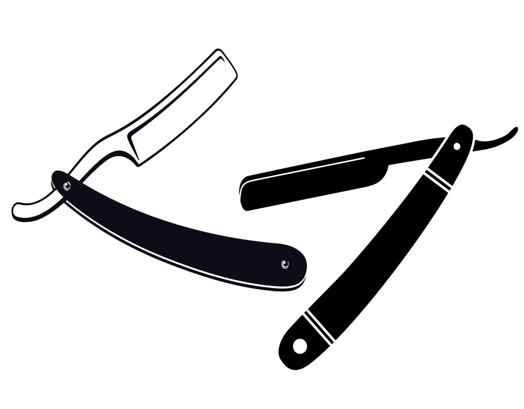 Straight Razor SVG Etsy