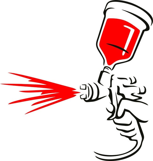 Paint Spray Gun SVG Etsy