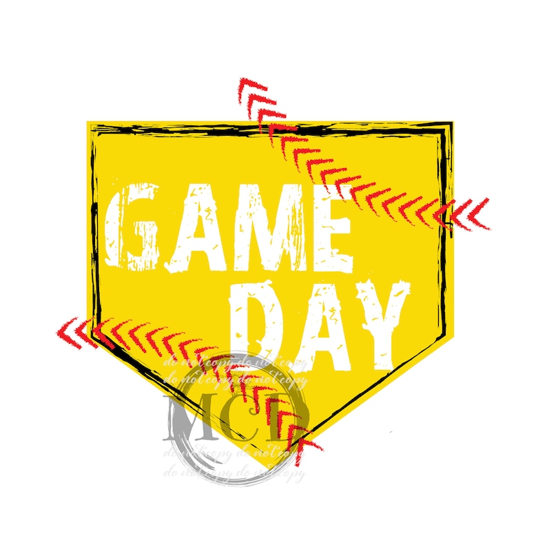 Game Day Softball PNG Clipart Instant Download Sublimation Etsy