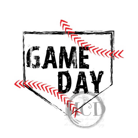Día del juego Béisbol PNG Clipart Descarga instantánea Etsy México