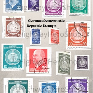 Printable Stamps - German Democratic Republic