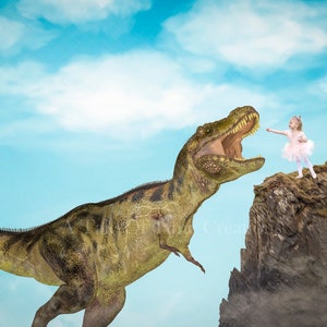 Dinosaur cliff Digital Background backdrop