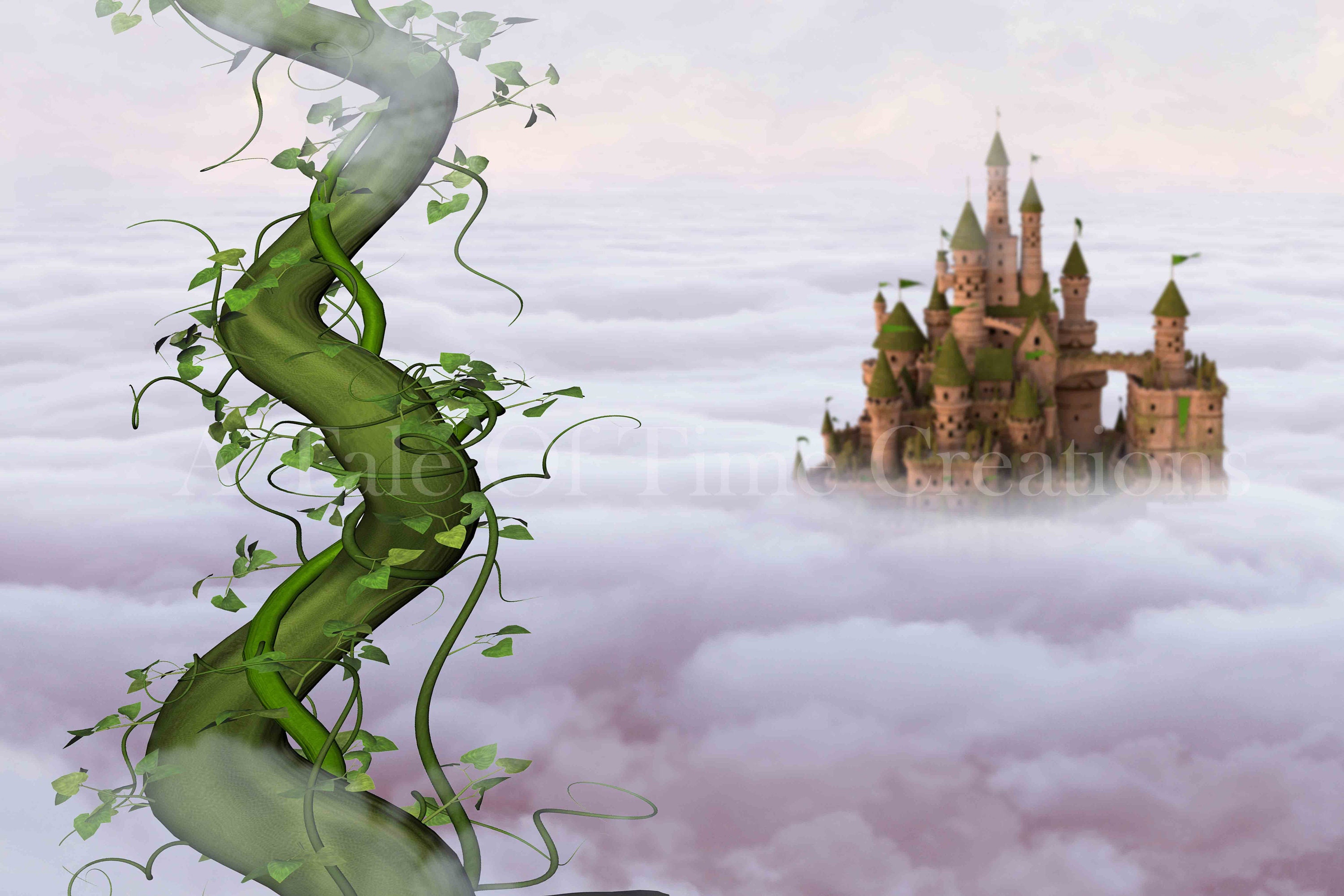 2 Jack and the Bean Stalk Digital Backgrounds (includes Vertical and  Horizontal Vines) - Etsy UK