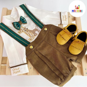 Personalized Baby Boy Outfit: Christening, Baptism, Wedding Set